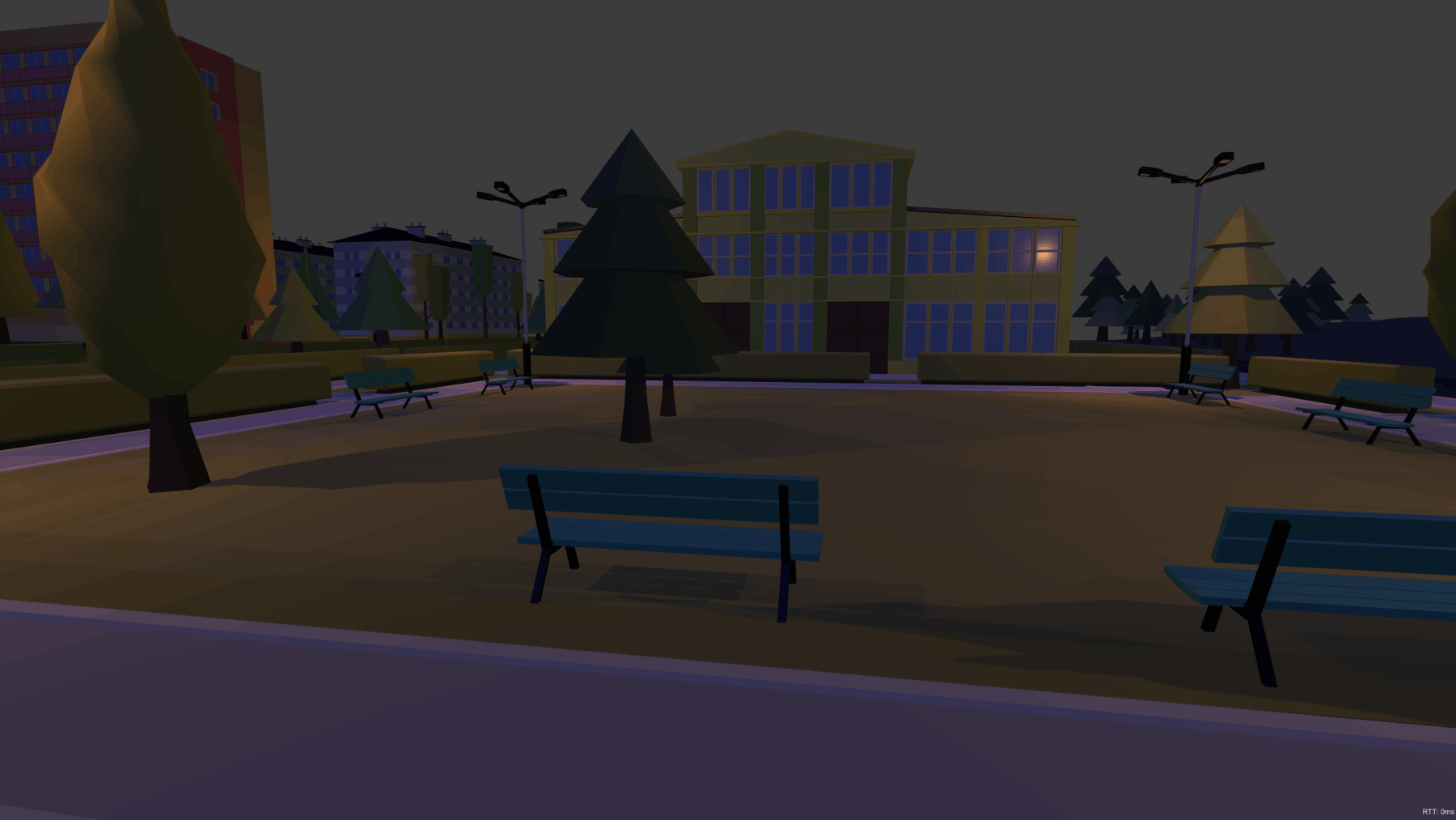 Quiet city square